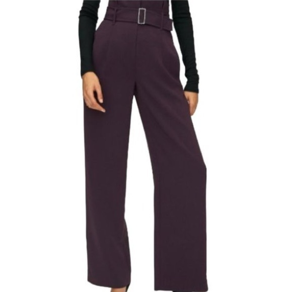 Babaton Pants - Babaton Power Pant High Rise Wide Leg Trousers